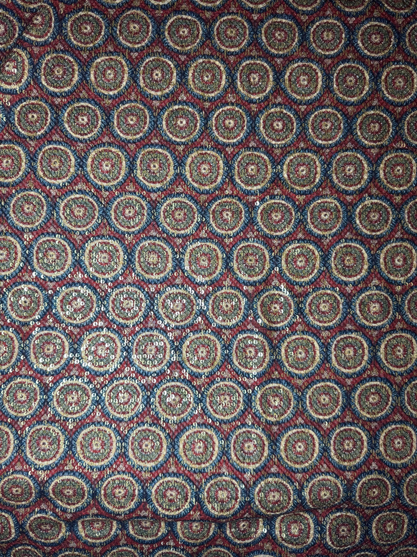 Ethnic Pakistani Print Sequin Embroidered Chiffon