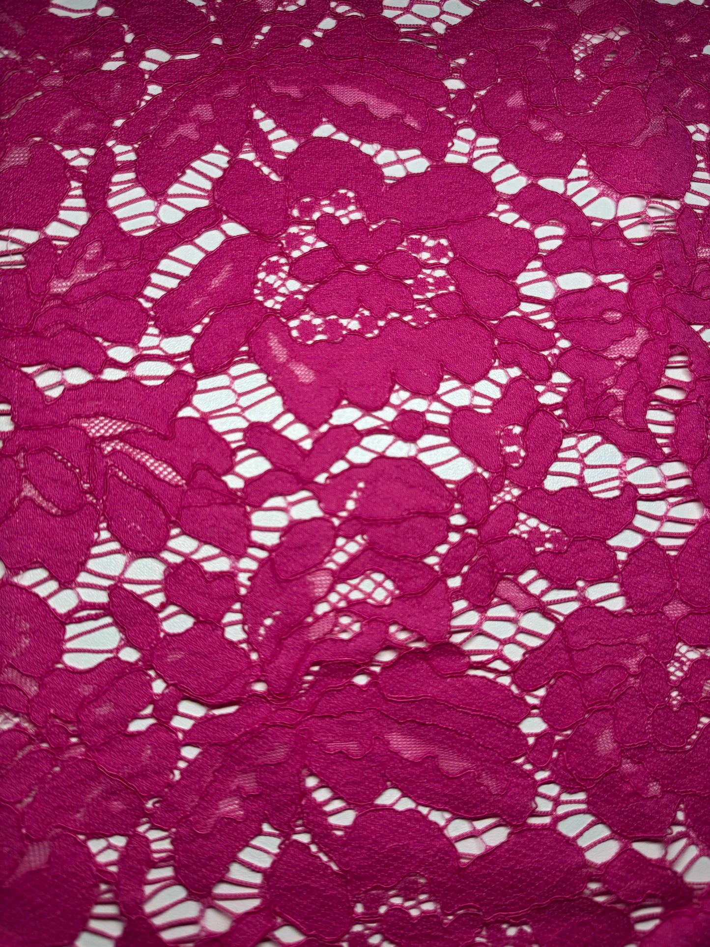 Fuchsia Corded Lace