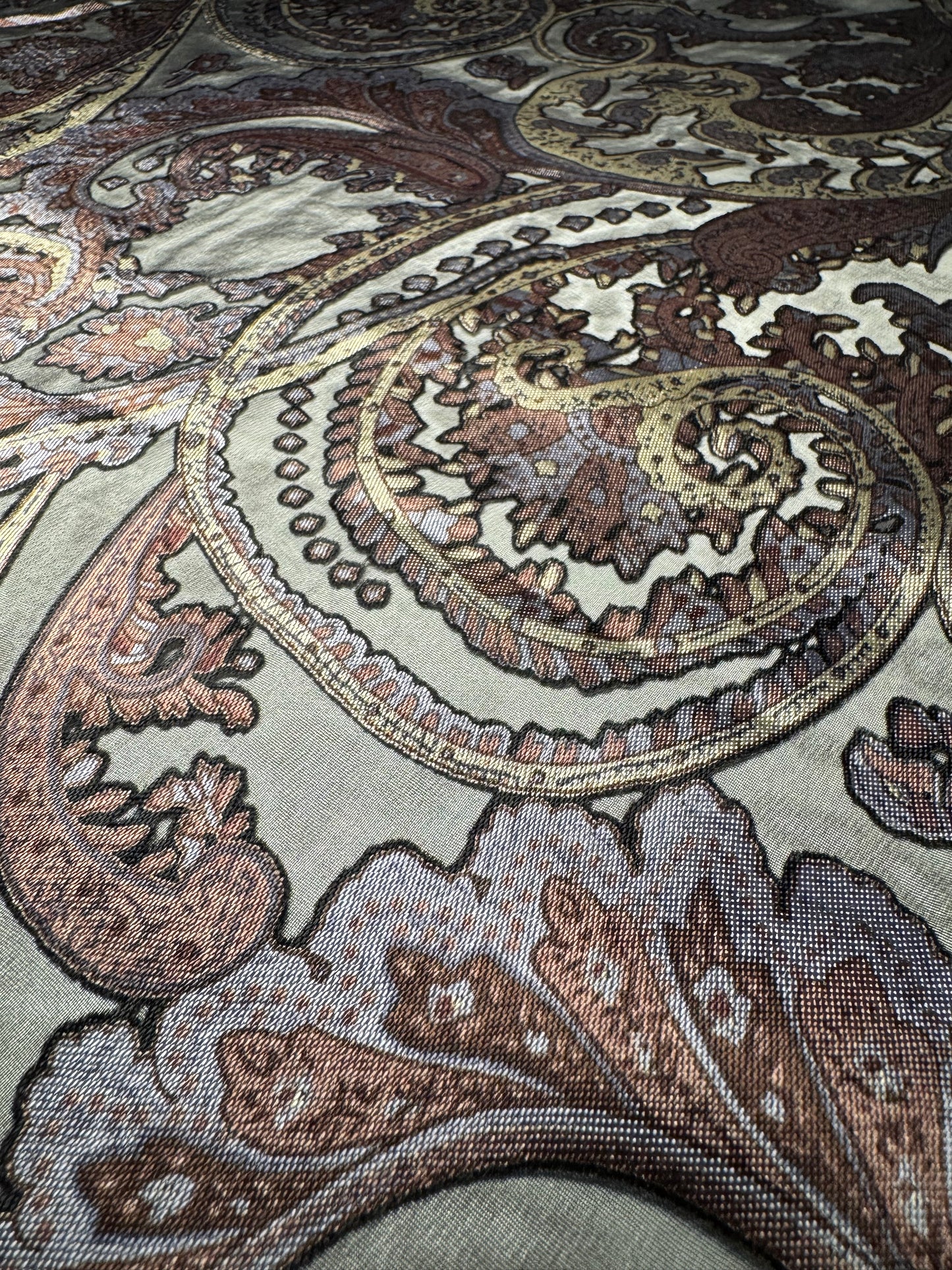 Paisley Print Burnout Chiffon