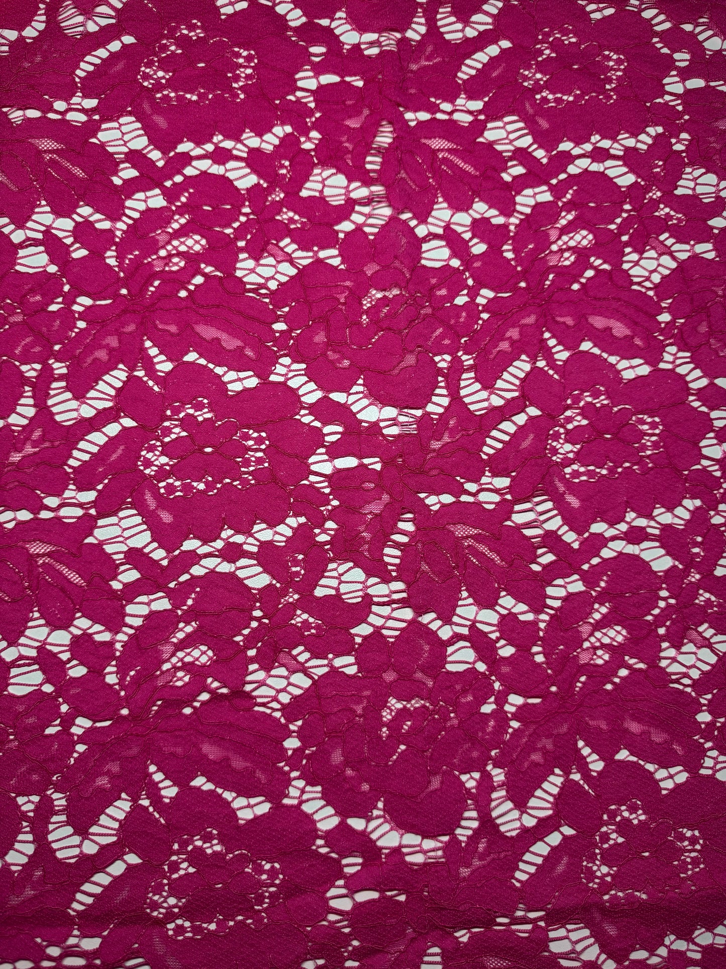 Fuchsia Corded Lace
