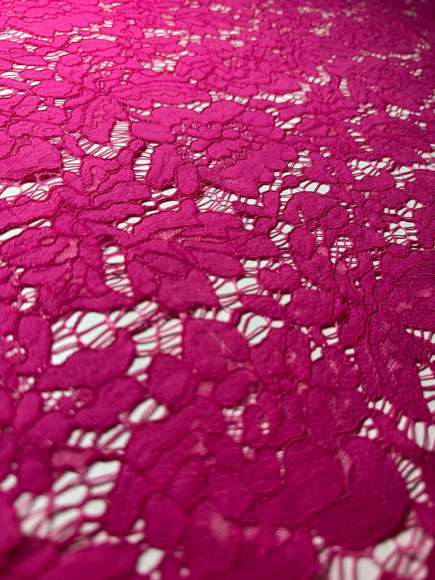 Fuchsia Corded Lace