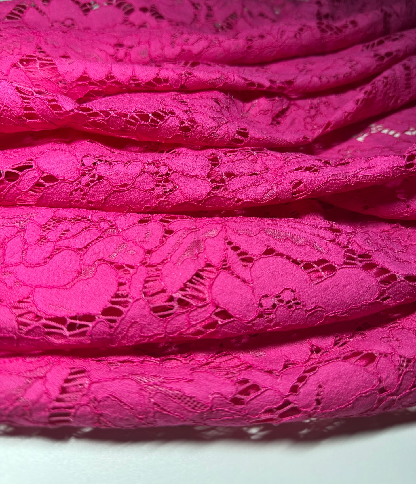 Fuchsia Corded Lace