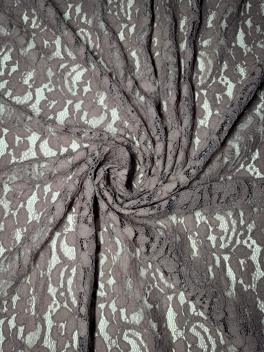 Dusty Lilac Corded Lace