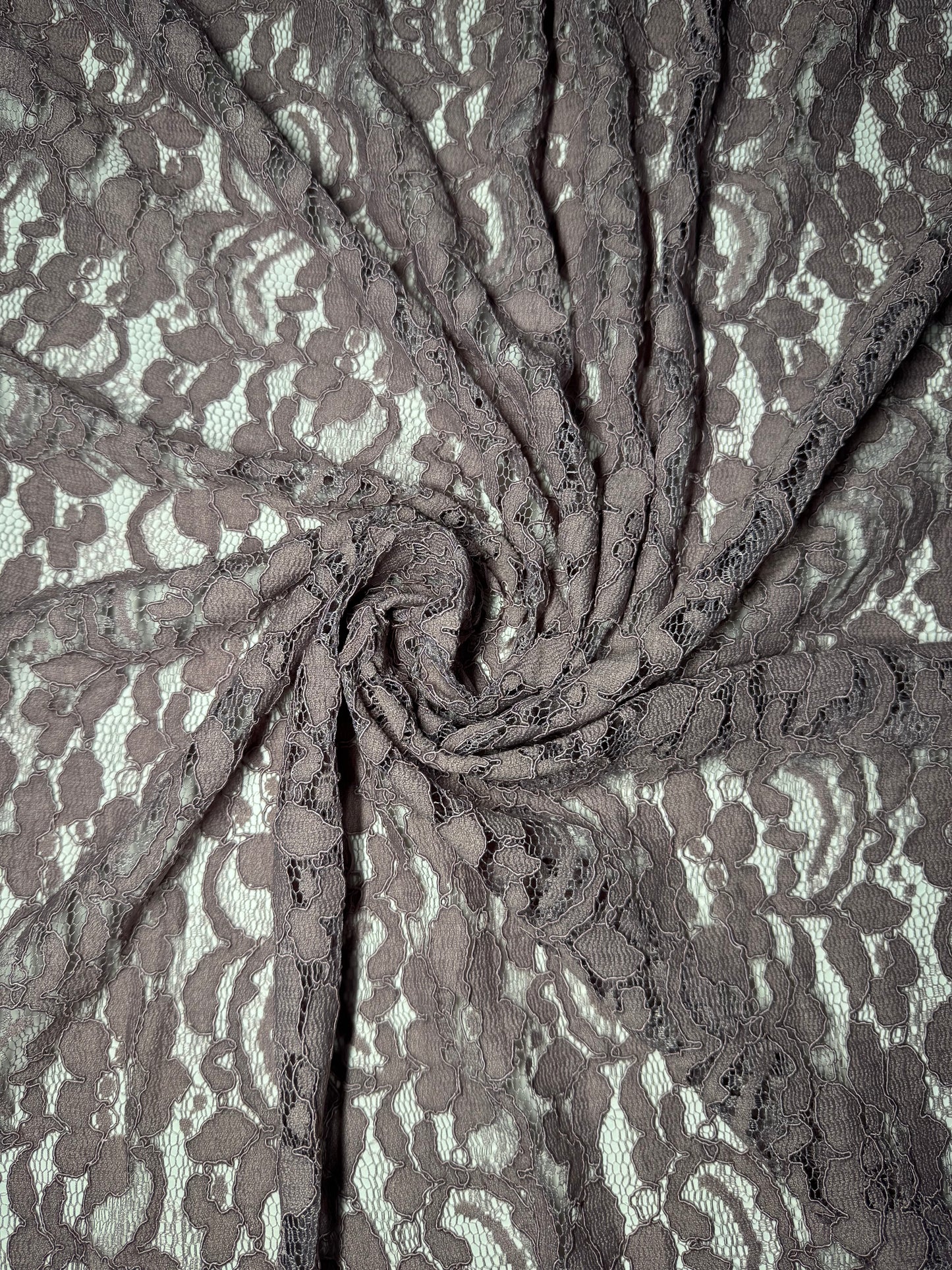 Dusty Lilac Corded Lace