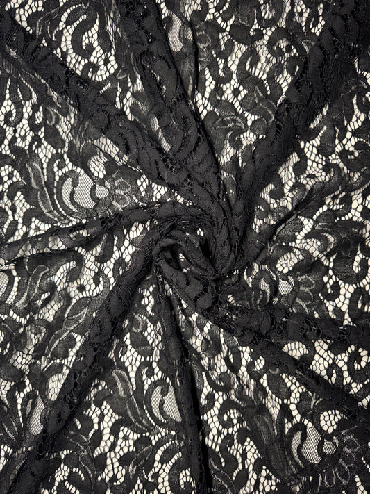 Black Corded Lace